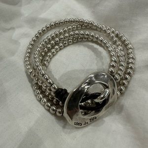Wrap silver plated bracelet/necklace